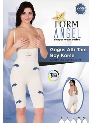 Form Angel Gögüs Altı Tam Boy Korse 2 Beden Inceltici Body Korse