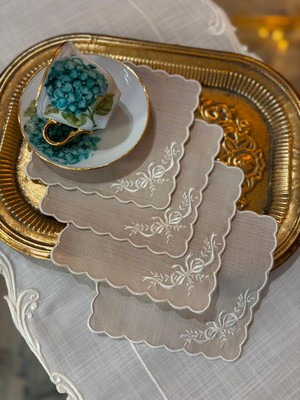 Elora Maison Florelle 2'li Kokteyl Peçete, Sunum Peçetesi, Bardak Altlığı