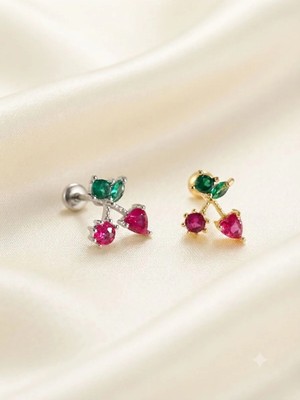 İnky Inky Cherry Love- Piercing Helix Tragus Lob Kıkırdak