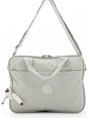 ÖZER-3027 Sanmorris Unisex Evrak ve Laptop Bölmeli Omuz Çantası