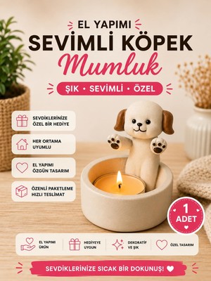 Kayra Aura Sevimli Köpek Mumluk