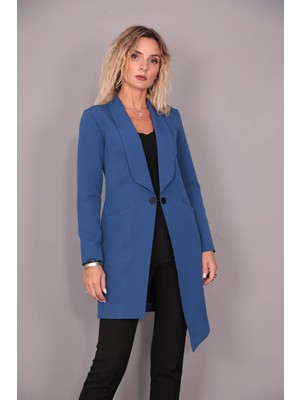 Önder Özsoy Asimetrik Ceket-Indigo - 1003100