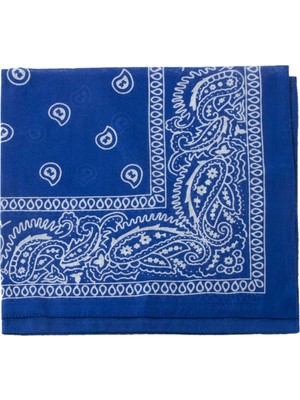 Zero Land Aconcept Çini Desenli Bandana 50X50 Mavi