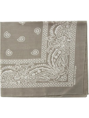 Zero Land Aconcept Çini Desenli Bandana 50X50 Gri