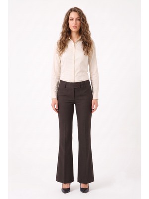 Linavis Kadın Ispanyo Paça Kumaş Pantolon Bmz BGL-ST05650