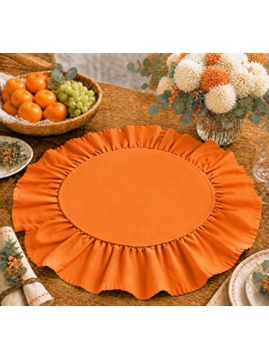 Şah Textile Design Sık Fırfırlı Amerikan Servis 2 Li