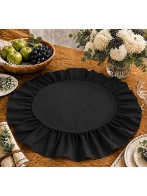 Şah Textile Design Sık Fırfırlı Amerikan Servis 2 Li