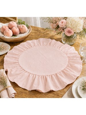 Şah Textile Design Sık Fırfırlı Amerikan Servis 2 Li