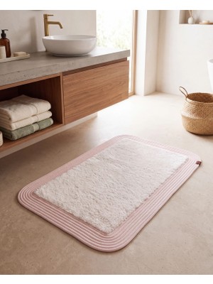 Luna Peluş Hasır Banyo Paspası 50×80 cm