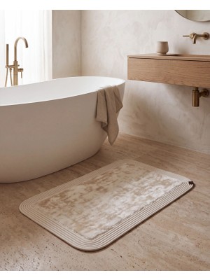 Luna Peluş Hasır Banyo Paspası 50×80 cm