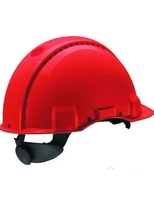 3m ™ G3000 Kırmızı Baret Uv Dengeli Abs Malzeme ile Standart Beden Havalandırmalı Güvenlik Kaskı