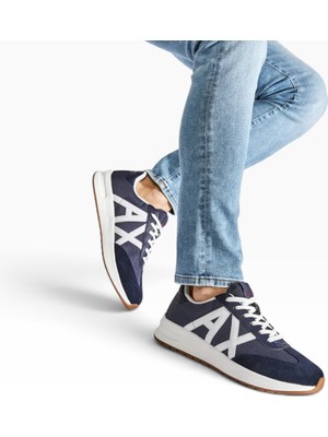 Armani Exchange Logolu Deri Sneaker Ayakkabı Erkek Ayakkabı XUX071 XV527 K677