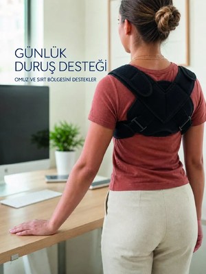 Marsilyan Klavikula Korsesi Ayarlanabilir Köprücük Kemiği Omuz ve Sırt Destek Bandajı