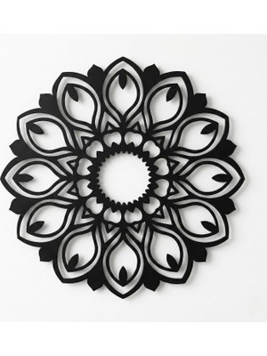 Metal Duvar Sanatı - MANDALA100-3D Duvar Silueti Metal Duvar Dekoru Ev Ofis Dekorasyonu Yatak Odas�