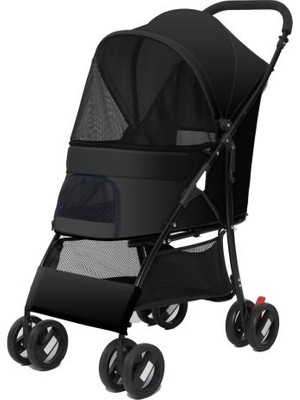 Euro Dog Zngzrmll Eurodog Katlanabilir Köpek Arabası Siyah 67X47X98 cm