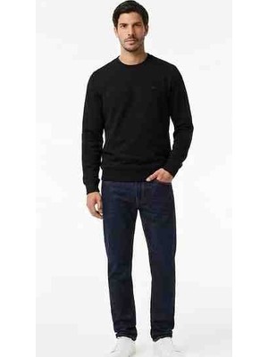 Lacoste Bisiklet Yaka Siyah Regular Fit