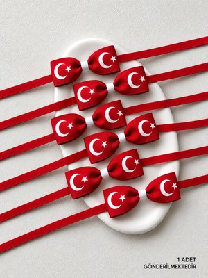 Bayrak Desenli Çocuk Papyon 1 Adet