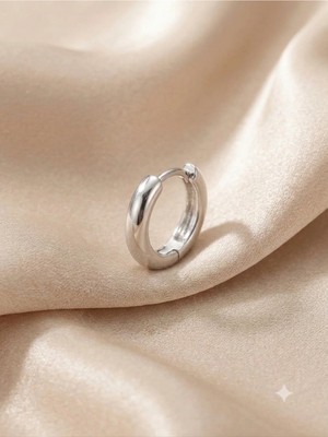 Duo Oval - Halka Tragus Helix Lobe Conch Rook Cerrahi Çelik Piercing