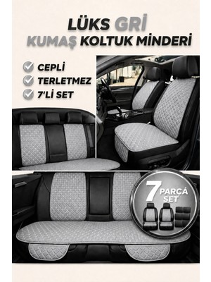 Trobus Fiat Tempra Nan Uyumlu Zerafet 5 Parça Ortopedik Oto Koltuk Minderi Terletmez Kaymaz Taban Gri