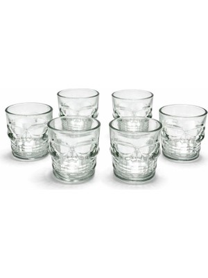 Adalı Store 6'lı Kurukafa Cam Shot Bardağı ALK2152