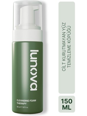 Lunova Cleansing Foam Therapy  Cilt Kurutmayan Yüz Temizleme Köpüğü 150 ML Tüm Ciltler İçin Temizleme - Nemlendirme Etkili Köpük