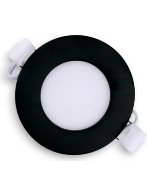Tek-Iş Sıva Altı LED Panel Spot – 3 Watt, Siyah Gövde, Gün Işığı (4000K)