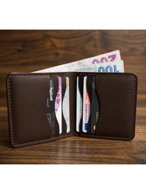 Parla Leather Elegand Hakiki Deri Cüzdan Kartlık  Minimal Erkek