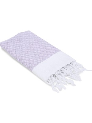 Esranın Dünyası Ilgın Home %100 Pamuk Peşkir El Havlusu, Mutfak Havlusu, Baş Havlusu 45X100 Cm. (Lila)