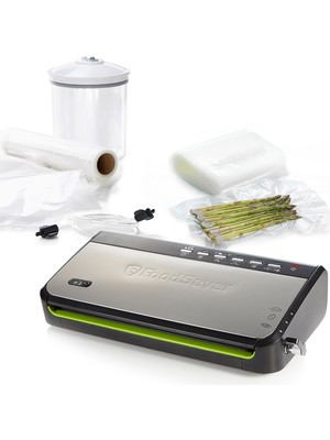 Foodsaver Entegre Rulo Depolamalı Gıdalar Için Foodsaver Vakum Kapatma Makinesi | Kesme Cihazlı ve “hassas Yiyecek” Modlu Vakumlama Makinesi | Çeşitli Vakum Torbaları Içerir [FFS005X]