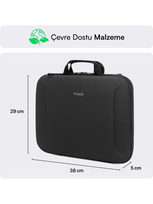 Esranın Dünyası Mack Zone x MCE-1403 Sert Yapılı Çanta, 14” MacBook Pro, 13”macbook Pro, 13” Macbook Air, 13”&14.1” Notebook Modelleri Için Koruyucu Kılıf, Aksesuar Düzenleyicili iPad Taşıma Kılıfı
