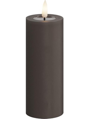 Esranın Dünyası Deluxe Homeart Moka LED Mum Kahverengi 5X12.5 cm - De RF-0092