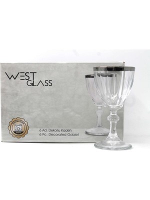 Esranın Dünyası West Glass 6lı Kahve Yanı Bardağı