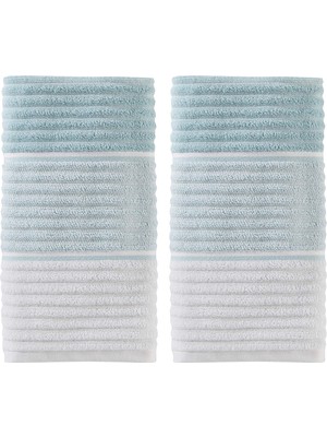 Esranın Dünyası Skl Home By Saturday Knight Ltd. Planet OMBRE%100 Türk Pamuğu El Havlusu, Aqua 2 Adet