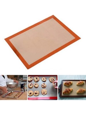 Esranın Dünyası Jouis Fırınlanabilir Kendinden Yağlı Silikon Pişirme Matı, Profesyonel Silipat Yanmaz Yapışmaz Yıkanabilir Silikon Pişirme Matı 30CMX40CM