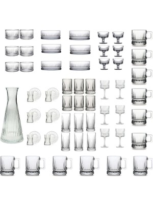 Esranın Dünyası Pasabahce Elysia 61 Parça Bardak, Sunumluk, Çerezlik, Dondurmalık Full Çeyiz Seti TYBS5L9COCHFGB6R40