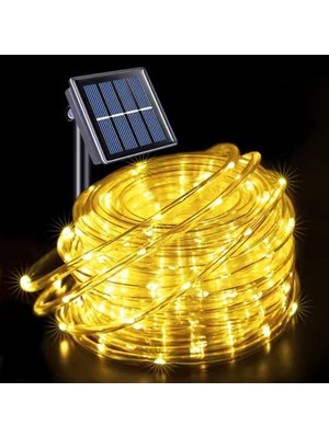 Esranın Dünyası Solar 100 LED 10 Metre Gün Işıgı Işık Zinciri - Bahçe Süsleme Dekor Işığı