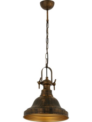 Esranın Dünyası Avonni Siyah/patina Boyalı Modern Avize E27 Metal 29CM