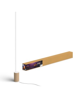 Esranın Dünyası Philips Hue White & Col. Amb. Gradient Signe Oak, Ayaklı Lamba, Ahşap Görünümlü, 16 Milyon Renk, Uygulama ile Kontrol Edilebilir, Amazon Alexa (Echo, Echo Dot) ile Uyumlu