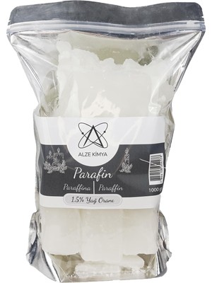 Esranın Dünyası Alze Kimya Hobi Parafin Wax Yüksek Kaliteli 1 kg Mum Yapım Malzemesi (1,5% Yağlı)