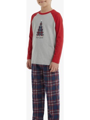 Blackspade Erkek Çocuk Termal Pijama Takımı 40844 - Gri