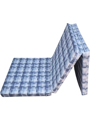Güllüce Home Seyyar Taşınabilir Katlanır 80X180X6 cm Ebatlarında Fermuarlı Sünger Yatak