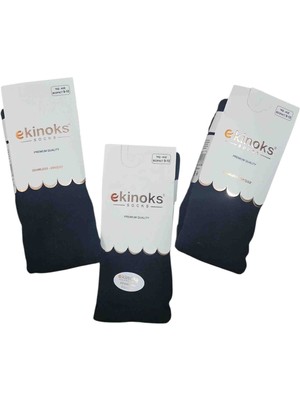 Ekinoks 3 Lü Dikişsiz Koton Külotlu Çorap
