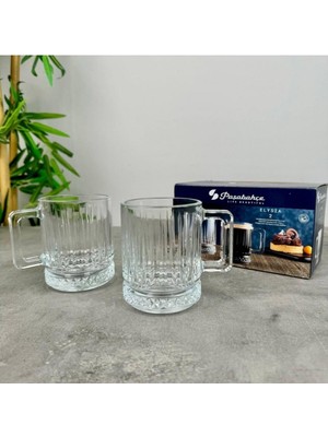 Esranın Dünyası Pasabahce 55432 Elysia Kulplu 2'li Bardak 250 cc MK00000055432