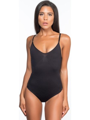 Marsilyan Siyah Desenli Body Korse
