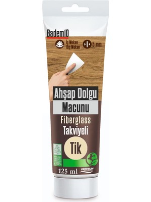 Esranın Dünyası Ahşap Parke Tamir Macunu Tik Renk Mobilya Masa Dolgu Çatlak Çizik Giderici 125 ml Kullanıma Hazır