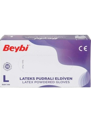 Esranın Dünyası Beybi Lateks Pudralı Eldiven Large 100'LÜ
