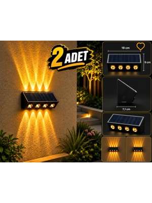 Cata 8010 Kos Solar Aydınlatma Amber Renk 2 Adet