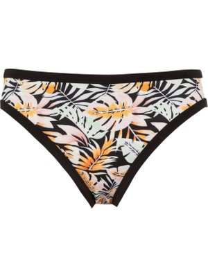 Esranın Dünyası Defacto Defactofit Desenli Bikini Altı Siyah L