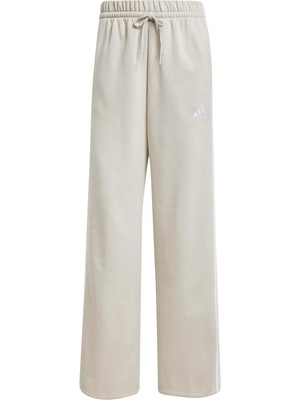 Esranın Dünyası Adidas - Essentials 3 Çizgili Açık Etek Polar Pantolon, Kadın Pantolonu, Wonder Alumina/beyaz, M