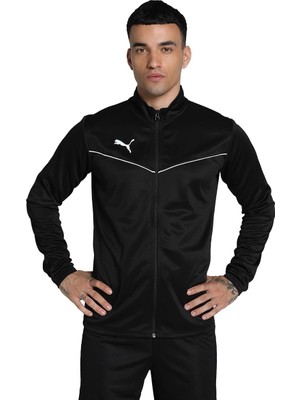 Esranın Dünyası Puma Erkek Teamrise Training Poly Jacket Antrenman Ceketi, Yeşil (Pepper Green-Puma Beyaz), Xl